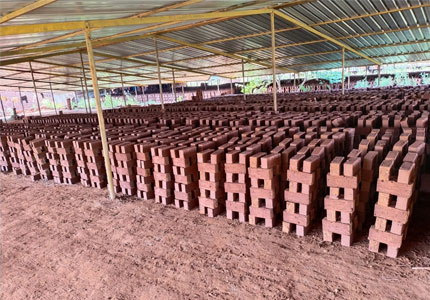 clay bricks machine